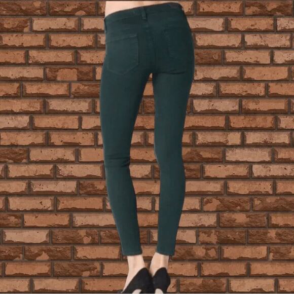 Paige Green Petite Verdugo Ankle Faded Little Pine Skinny Mid Rise Jean 26P - Picture 2 of 15